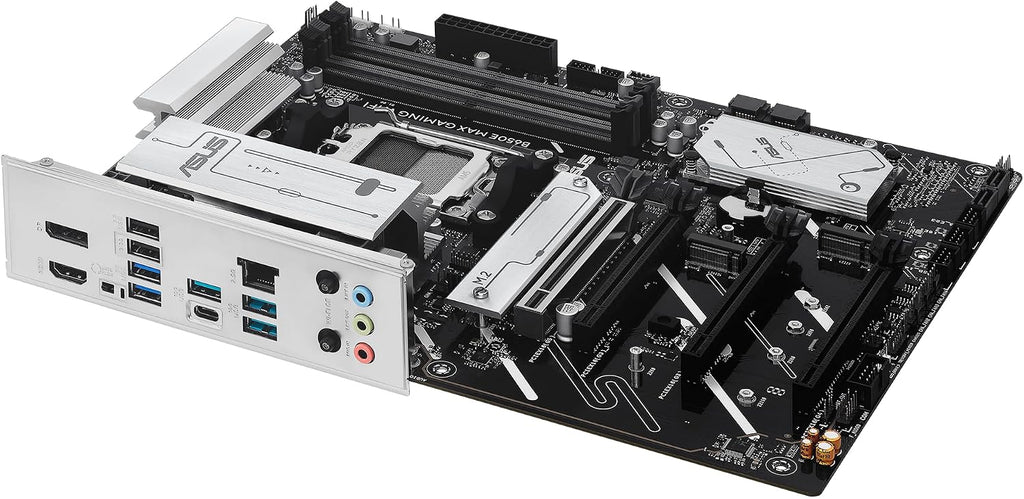 ASUS B650E MAX Gaming WiFi AMD B650 ATX Motherboard, DDR5, PCIe 5.0 Ready, 3X M.2 Slots, Wi-Fi 6E, Realtek 2.5Gb Ethernet, DisplayPort, HDMI™, USB 10Gbps Type-A & Type-C®, BIOS Flashback™, Aura Sync