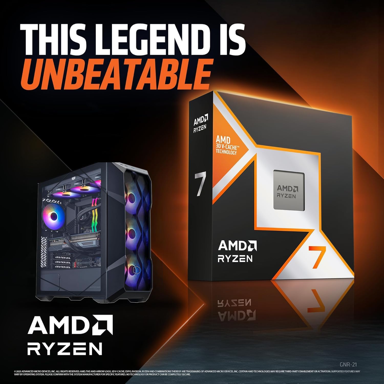 Cooler Master TD5 Pro Gaming PC – AMD RYZEN 7 9800X3D, NVIDIA GeForce RTX 5070 Ti 16GB, 32GB DDR5 6000MHz, 2TB Gen4 M.2, Windows 11, MWE Gold 850 V3 PSU, ATX Desktop PC