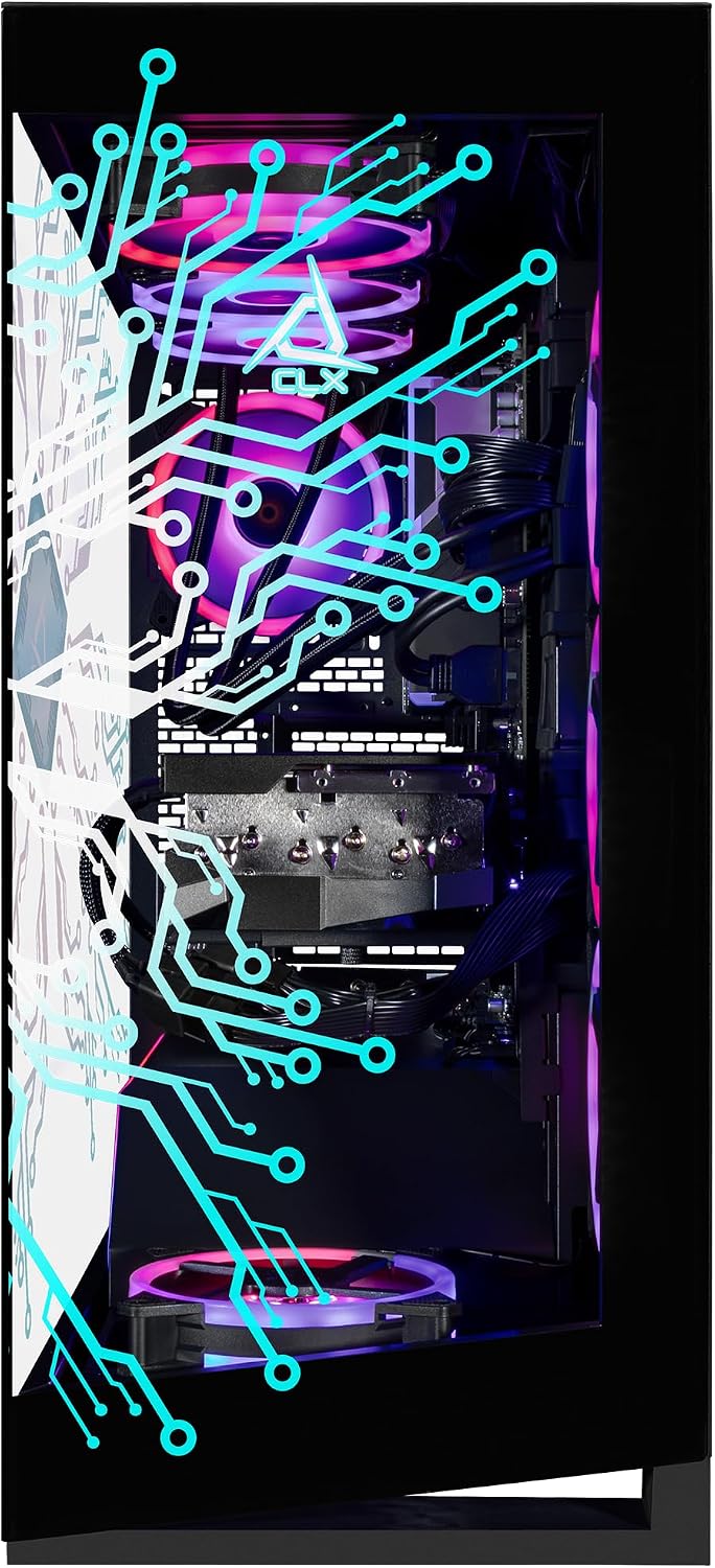 CLX Horus Gaming PC - Intel Core Ultra 9 285K 3.7GHz, GeForce RTX 5070 Ti, 2TB NVMe M.2 SSD, 6TB HDD, 64GB DDR5 RGB Memory, 360mm AIO, WiFi, Windows 11 Home, Black