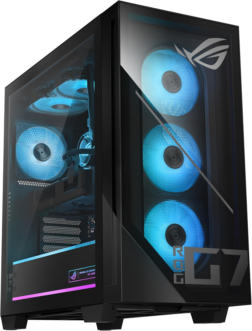 ASUS ROG G700 (2025) Gaming Desktop PC, Intel® Core™ Ultra 7 265F Processor, NVIDIA® GeForce RTX™ 5070, 1TB M.2 NVMe™ PCIe® 4 SSD, 16GB DDR5 RAM, Windows 11 Home, G700TF-DS774
