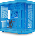 Hyte Y70 Mid-Tower ATX Gaming PC Desktop Case - Panoramic Tempered Glass - Dual Chamber - High Airflow Chassis - PCIE 4.0 Riser Cable Included - New Modern Aesthetic - Blueberry Milk (Blue)