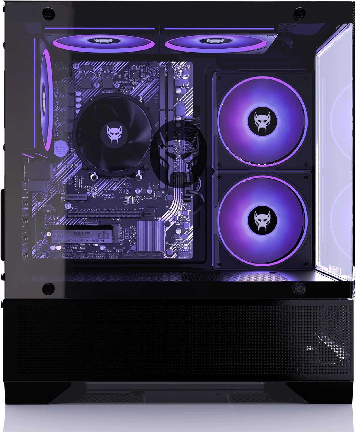 BEASTCOM Q3 Gaming PC Desktop Computer AMD Ryzen 5 3400G, 4K Vega Graphics, 16GB RAM, 512GB M.2 NVMe, 500W 80PLUS PSU, WiFi, Gaming Office Console, Towers Prebuilt PC