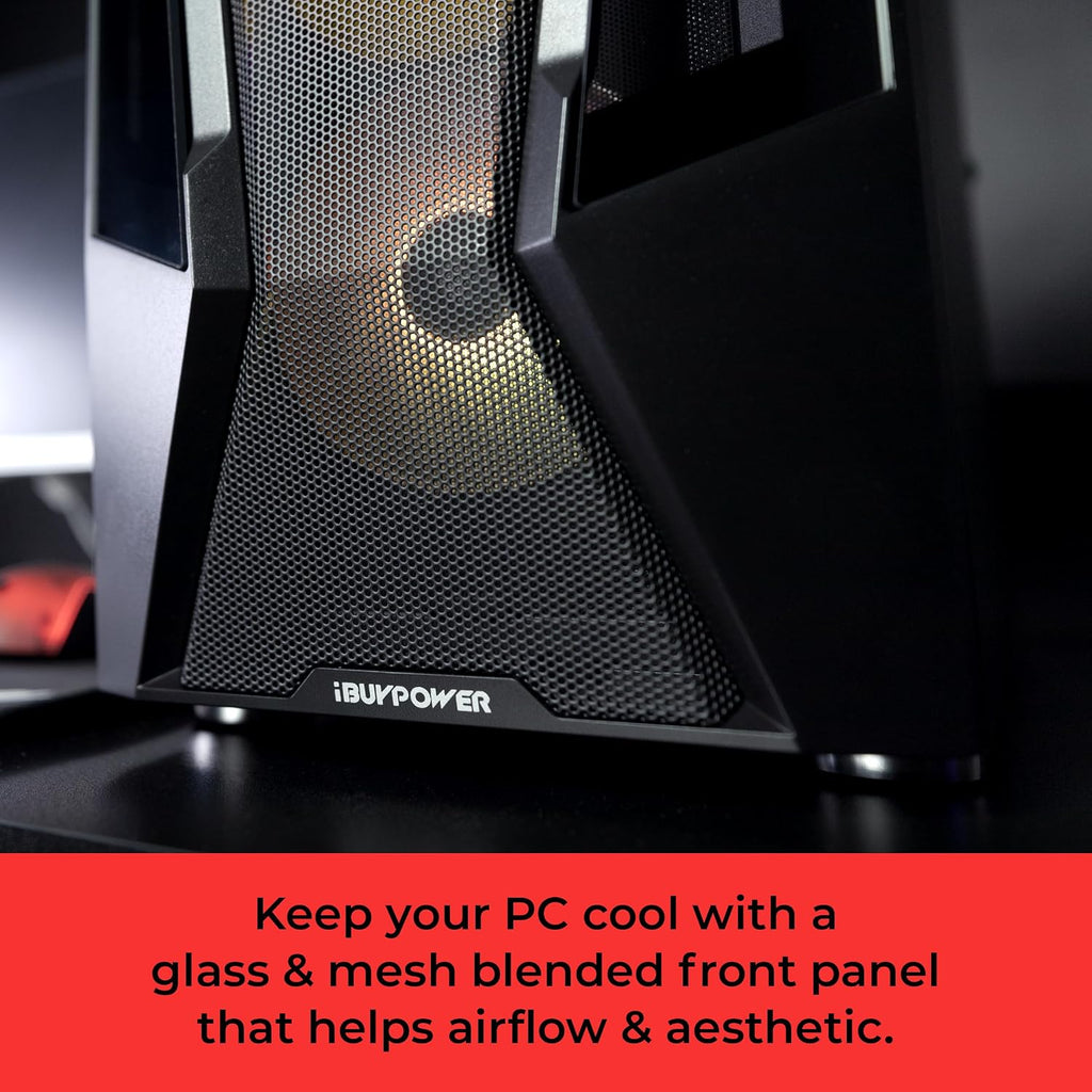 iBUYPOWER Trace Mesh Gaming PC Desktop Computer Intel Core i7 14700F CPU, NVIDIA GeForce RTX 4060 8GB GPU, 32GB DDR5 RGB 5600MHz RAM, 2TB NVMe SSD, Windows 11 Home Advanced,Keyboard,Mouse - TMI7N4601