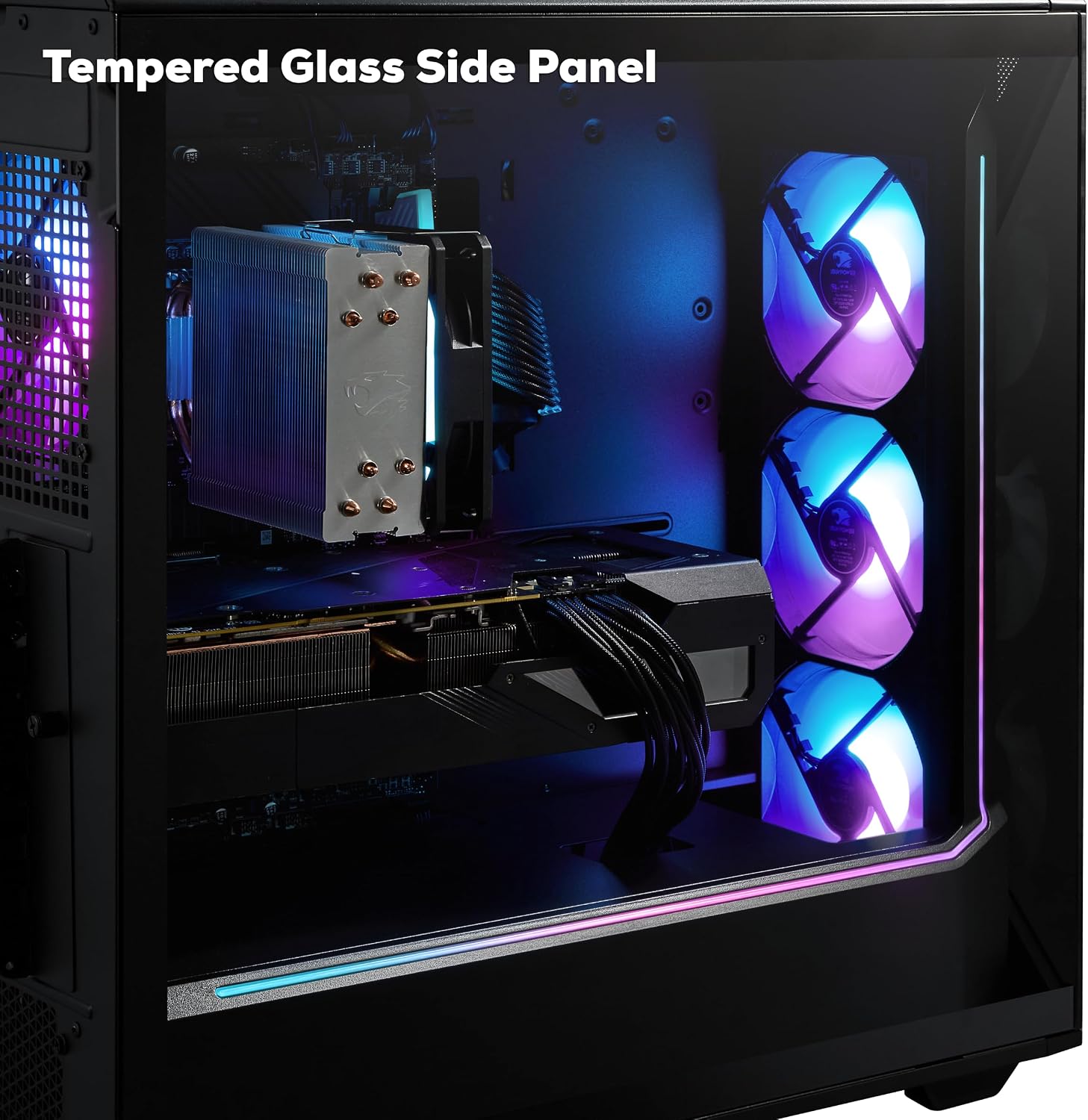 iBUYPOWER Slate Gaming PC Desktop Intel Core Ultra 7 265F CPU, NVIDIA GeForce RTX 5060 8GB GPU, 32GB DDR5 RGB 5200MHz RAM, 1TB NVMe SSD, Windows 11 Home, Computer w/Keyboard and Mouse - SBI7N5603