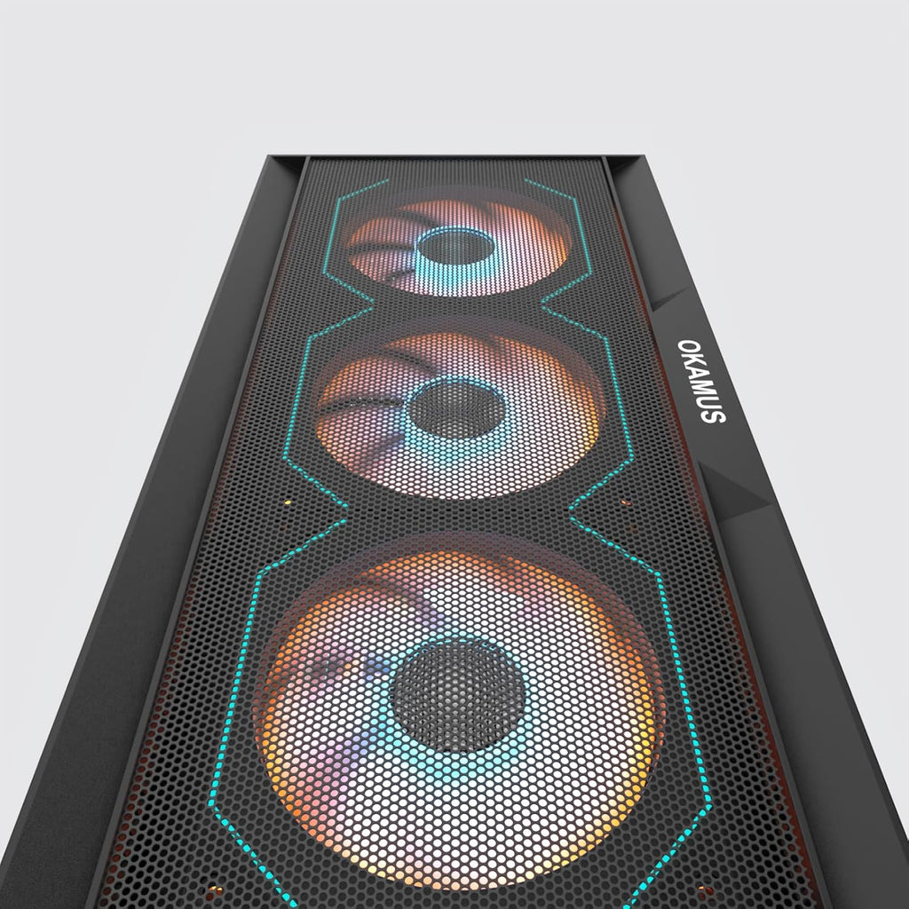 Gaming PC, i7 CPU Up to 4.0GHz, RX 590 2304 SP 8GB DDR5 Graphics Card, 512 GB M.2, 16 GB RAM Pre-Built Computer, ARGB Fans x 4, Win 11 Home，WiFi 6 + BT 5.3, 550W PSU (RX 590+512GB+16GB)