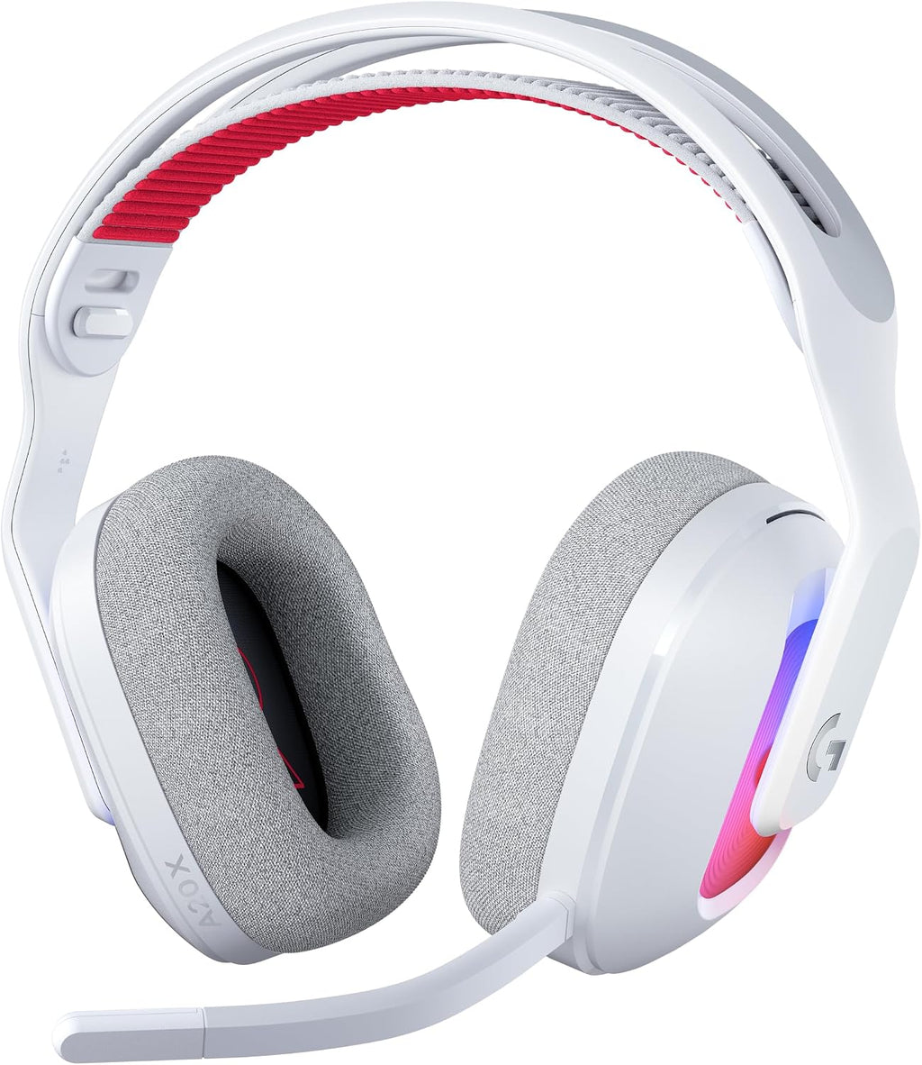 Logitech G Astro A20 X Lightspeed Wireless Gaming Headset for PS5, Xbox, Nintendo Switch/Switch 2, PC with 2-System PLAYSYNC Audio, Bluetooth, LIGHTSYNC RGB, and 48 kHz Boom Mic - White