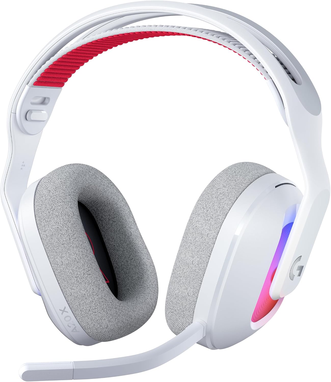 Logitech G Astro A20 X Lightspeed Wireless Gaming Headset for PS5, Xbox, Nintendo Switch/Switch 2, PC with 2-System PLAYSYNC Audio, Bluetooth, LIGHTSYNC RGB, and 48 kHz Boom Mic - White