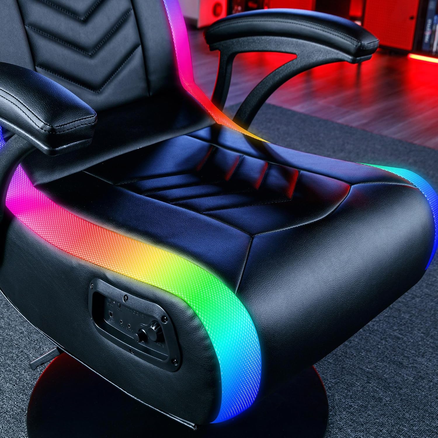 X Rocker PC Computer Gaming Desk Chair, Built-in Audio, College Dorm Essentials for Guys and Girls, Bedroom, Dorm Room Essentials, Foldable, Gifts for Gamers