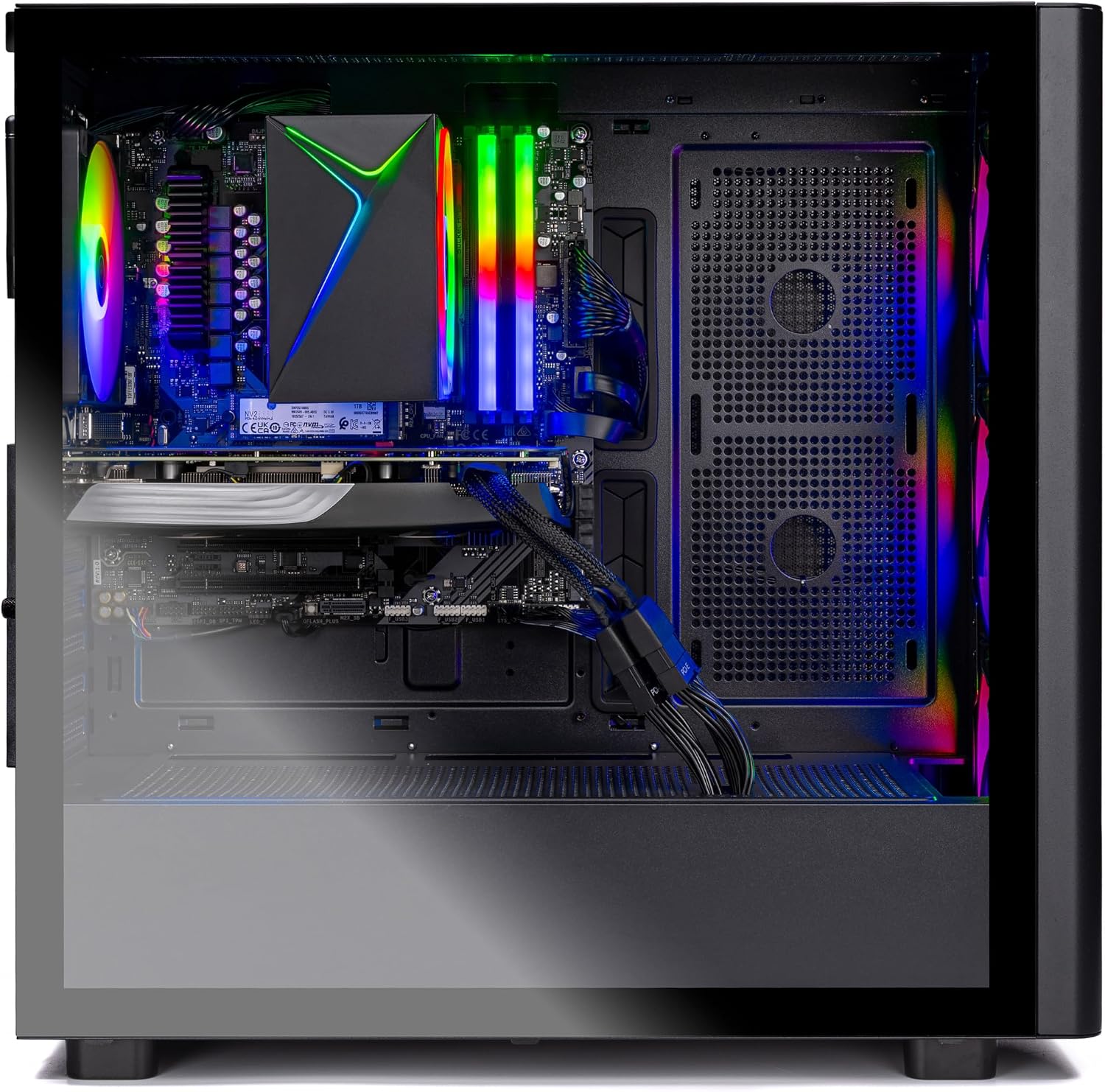 Skytech Gaming Chronos 3 Gaming PC, AMD Ryzen 7 7700 3.8GHz, AMD RX 9070XT 16GB, 2TB Gen4 NVMe SSD, 32GB DDR5 RAM 6000, 850W Gold ATX 3 PSU, Wi-Fi, Win 11, Desktop