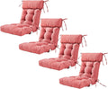 ARTPLAN Patio Chair Cushion,Tufted Adirondack Outdoor Chair Cushion,Wicker High Back Outdoor Seat Cushion,Set of 4, 44'X21'X4' (4 Pack)