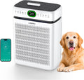 Air Purifiers for Home Large Room Up to 3500 Sq Ft with Washable Filters,Double-Sided HEPA with PM 2.5 Display Air Quality Sensor,Smart WiFi APP,Air Cleaner for Pets,Hair,Dust,Smoke,Dorm room,Office
