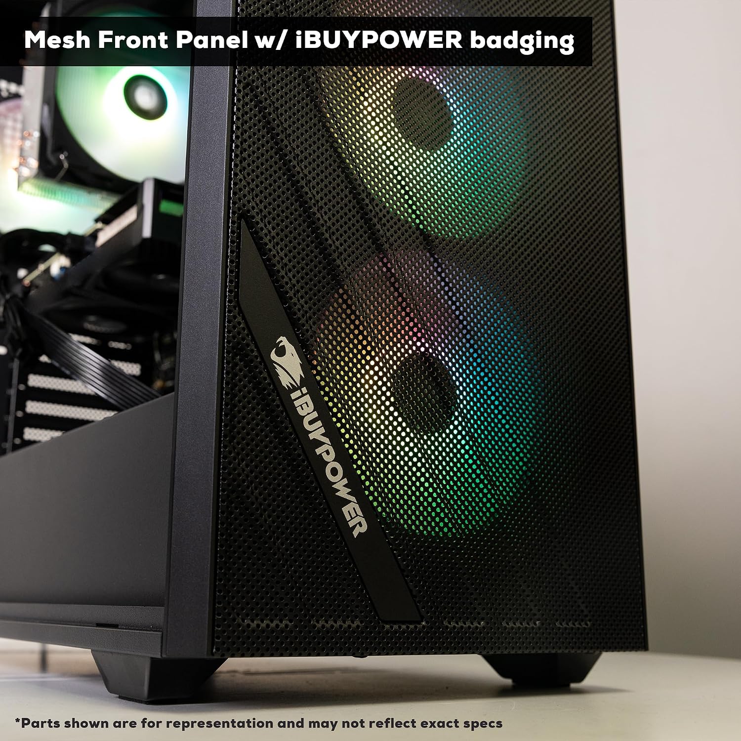 iBUYPOWER SlateMesh Gaming PC Computer Desktop SlateMeshA5N4601 (AMD Ryzen 5 7600, RTX 4060 8GB, 16GB DDR5 5200 Mhz, 500GB NVMe SSD, Windows 11 Home)
