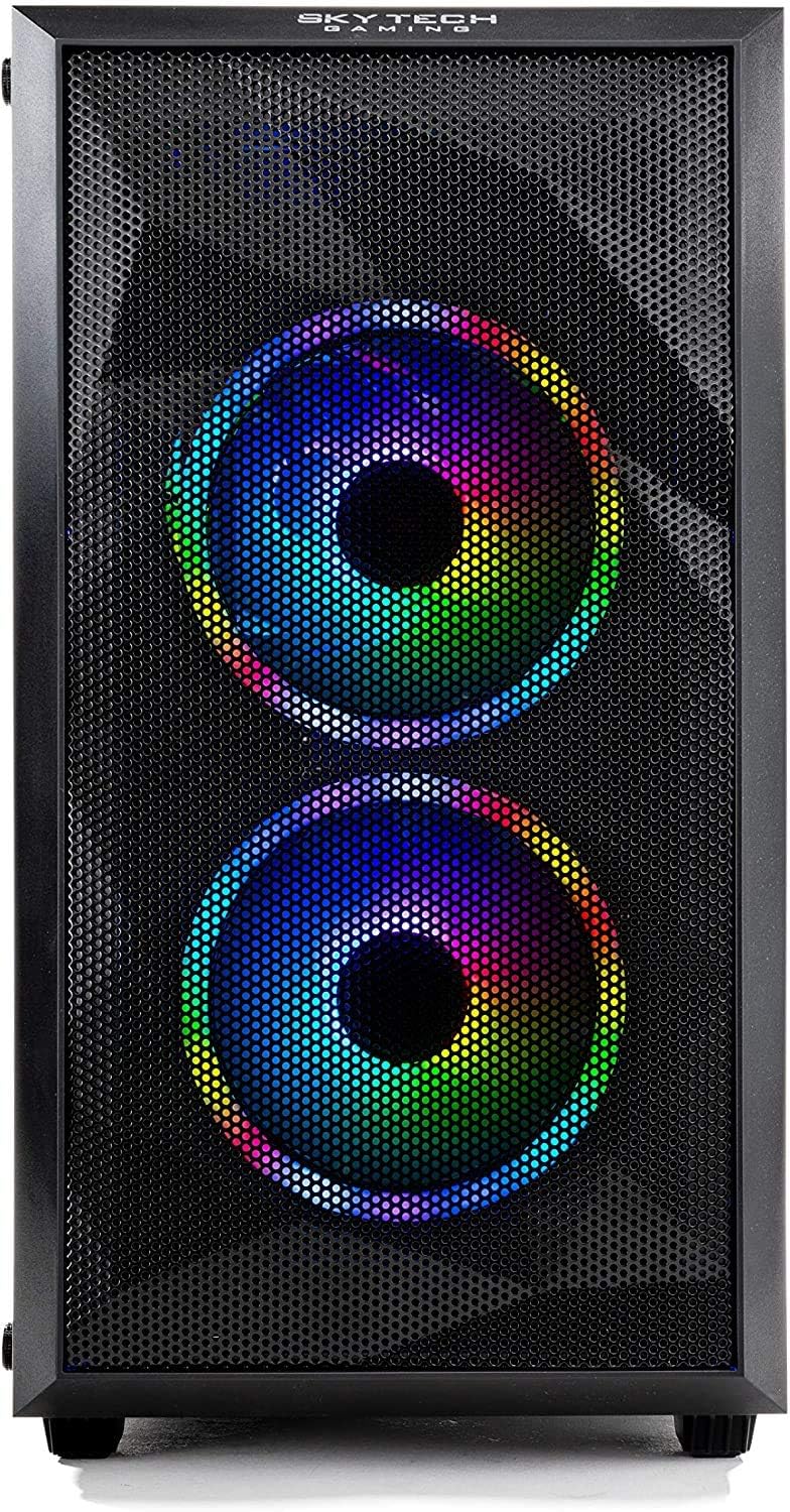 Skytech Chronos Mini Gaming PC Desktop - Intel Core-i7 9700KF 3.6GHz, RTX 2060 6GB, 16GB DDR4 3000, 1TB SSD, AC WiFi, Win 10 Home, Black