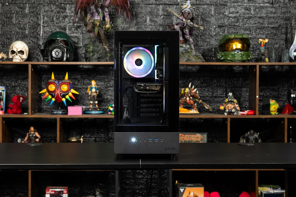 Skytech Gaming Azure 3 Gaming PC, Intel i5 14400F 2.5GHz, NVIDIA RTX 5060, 1TB NVMe SSD, 16GB DDR5 RAM 6000, 650W Gold PSU, WI-FI 5, Windows 11, Desktop