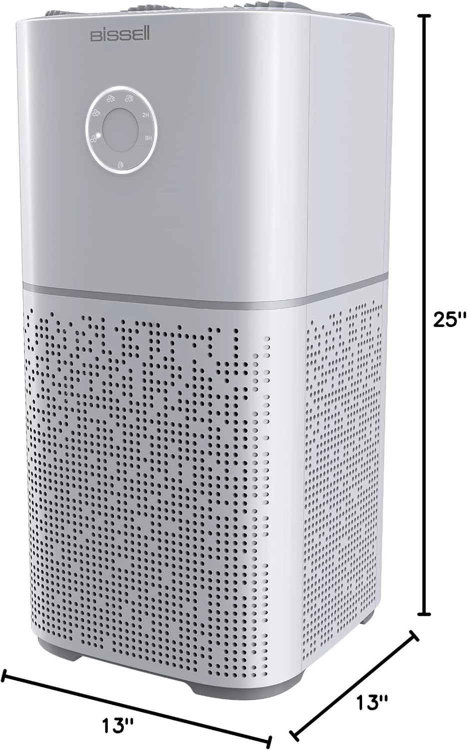 BISSELL Air180 Air Purifier For Home, Bedroom, HEPA Filter, Filters Smoke, Allergies, Pet Dander, Odor, Dust, Gray, 3496+