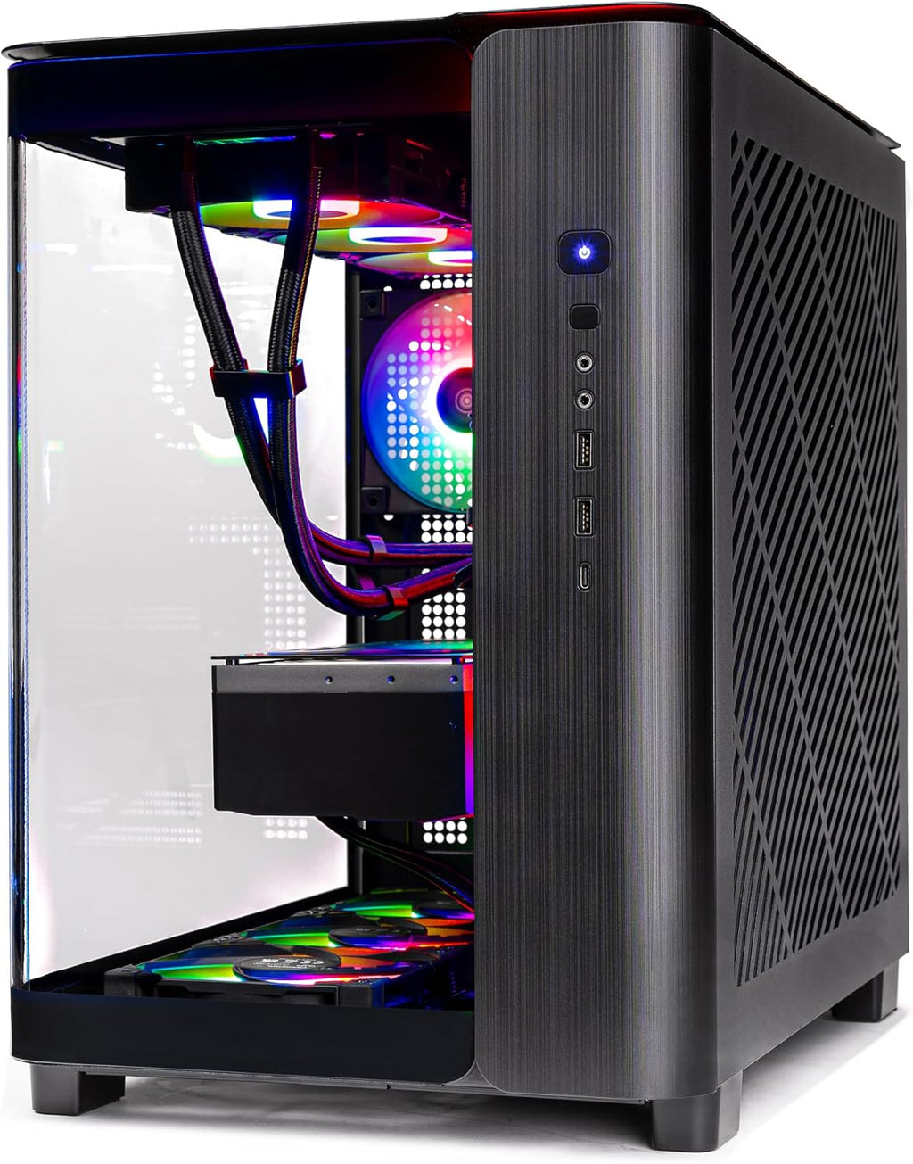 Skytech Gaming King 95 Gaming PC, AMD Ryzen 7 9800X3D 4.7GHz, NVIDIA RTX 5080 16GB VRAM, 4TB Gen4 NVMe SSD, 64GB DDR5 RAM 6000, 850W Gold ATX 3 PSU, 360 ARGB AIO, WI-FI 5, Windows 11, Desktop