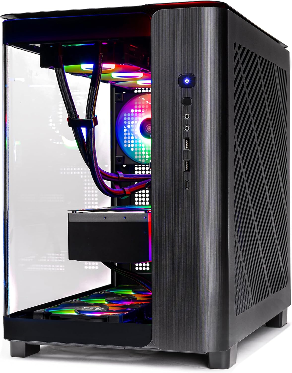 Skytech Gaming King 95 Gaming PC, AMD Ryzen 7 9800X3D 4.7GHz, NVIDIA RTX 5080 16GB VRAM, 4TB Gen4 NVMe SSD, 64GB DDR5 RAM 6000, 850W Gold ATX 3 PSU, 360 ARGB AIO, WI-FI 5, Windows 11, Desktop