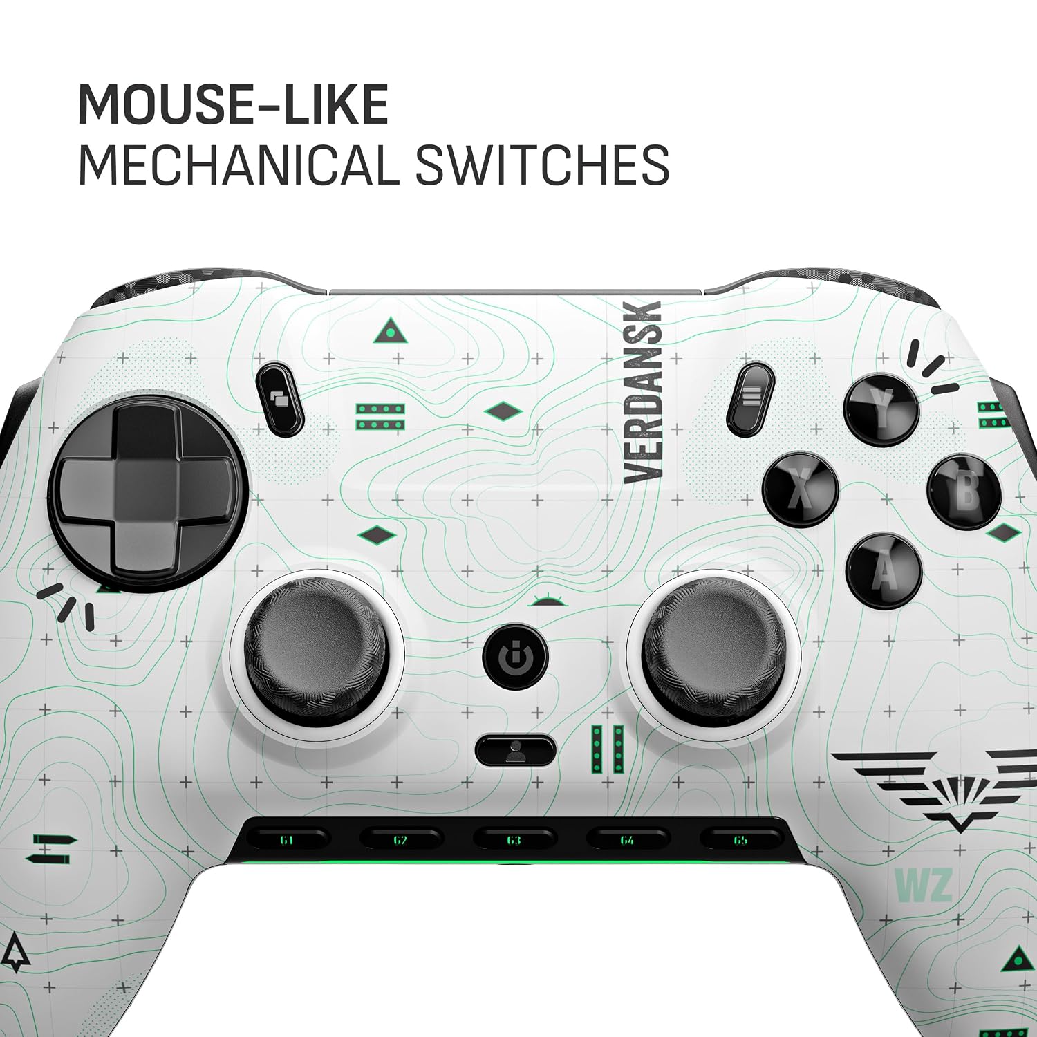 SCUF ENVISION PRO V1 (2023) COD Warzone (Light) Wireless PC Only Gaming Controller – Five Remappable G-Keys, Remappable Back Paddles, Instant Triggers, iCUE Compatible