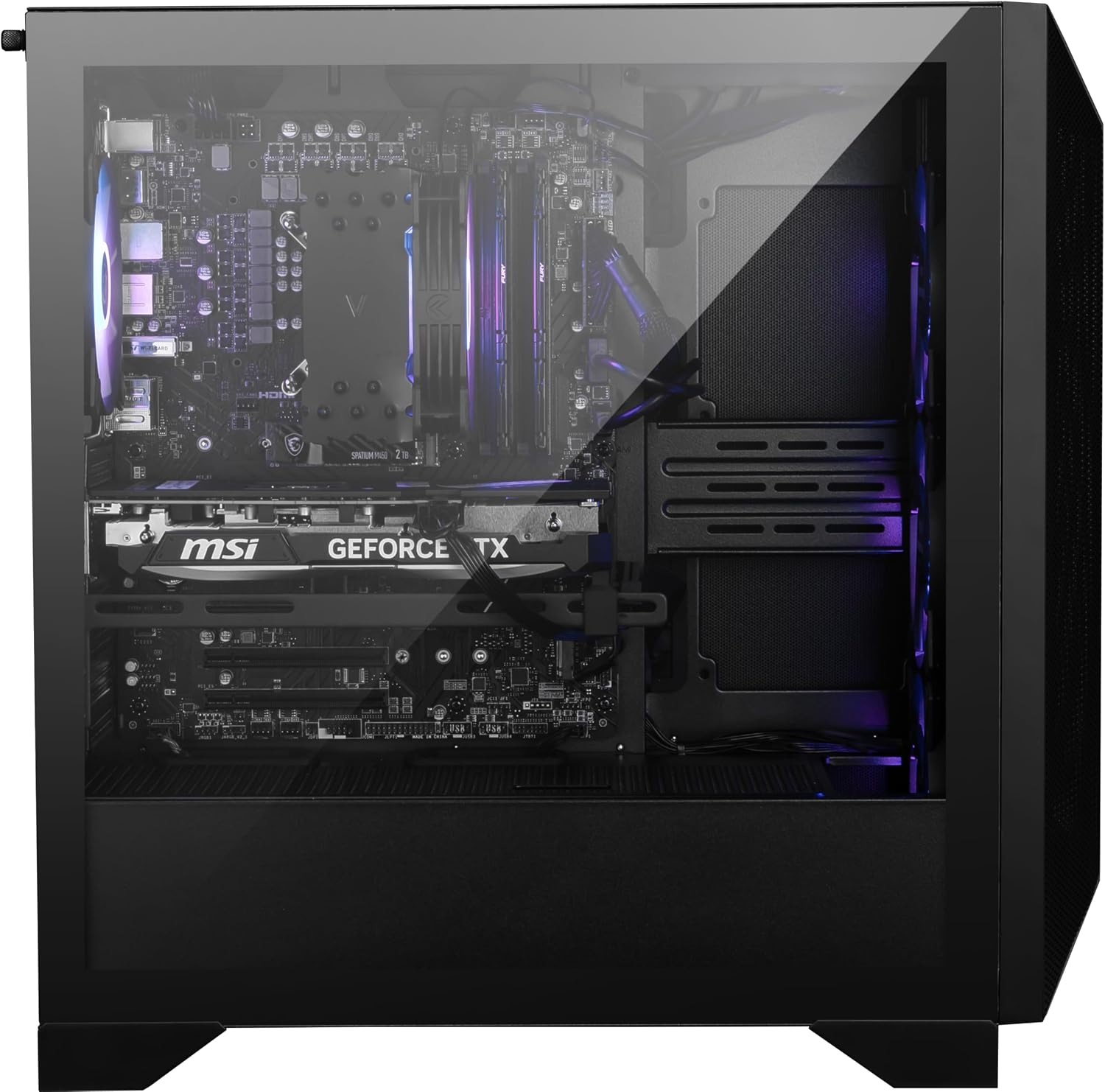 msi Aegis R2 AI Gaming Desktop: Intel Core Ultra 9 285, Geforce RTX 5070Ti, 32GB DDR5, 2TB M.2 NVMe SSD, Air Cooling, USB Type C, VR-Ready, Window 11 Home: C2NVR9-1452US