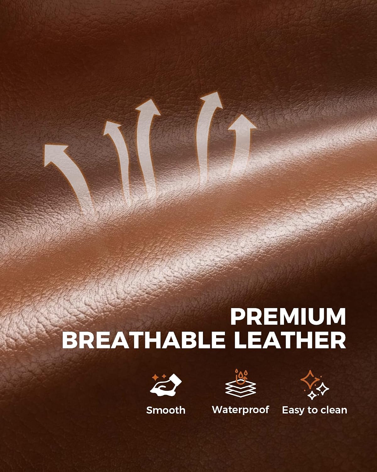 GTPLAYER Big and Tall Gaming Chair with Footrest, Ergonomic Office Desk Chair with 4.4in Thick Cushion and Wide Wingless Seat, Comfortable Leather Computer Chair, Predator Series, Chocolate Brown