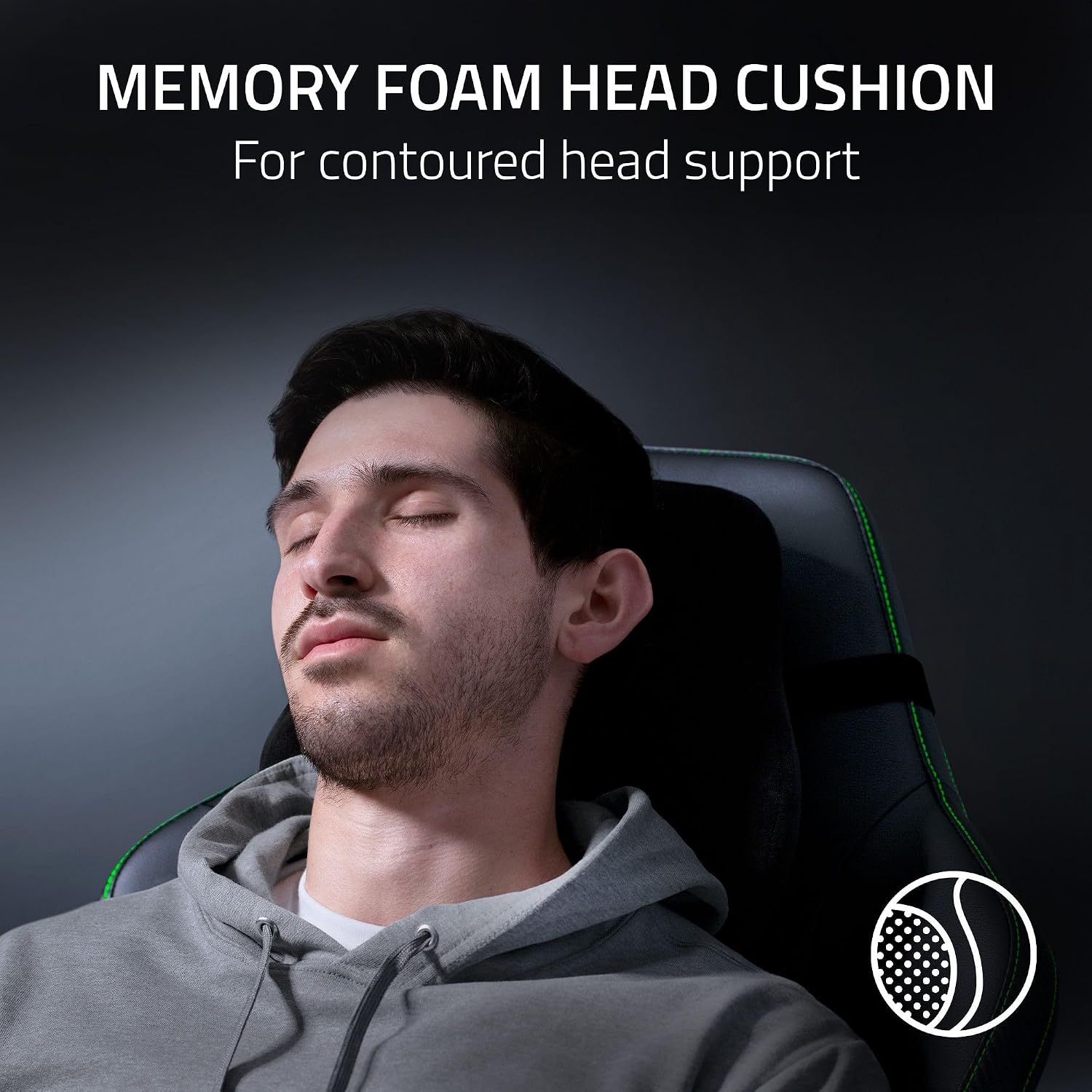 Razer Iskur V2 Gaming Chair: Adaptive Lumbar Support - Adjustable Lumbar Curve - High Density Foam Cushions - Reactive Seat Tilt &152-degree Recline - 4D Armrests - Synthetic Leather - Black