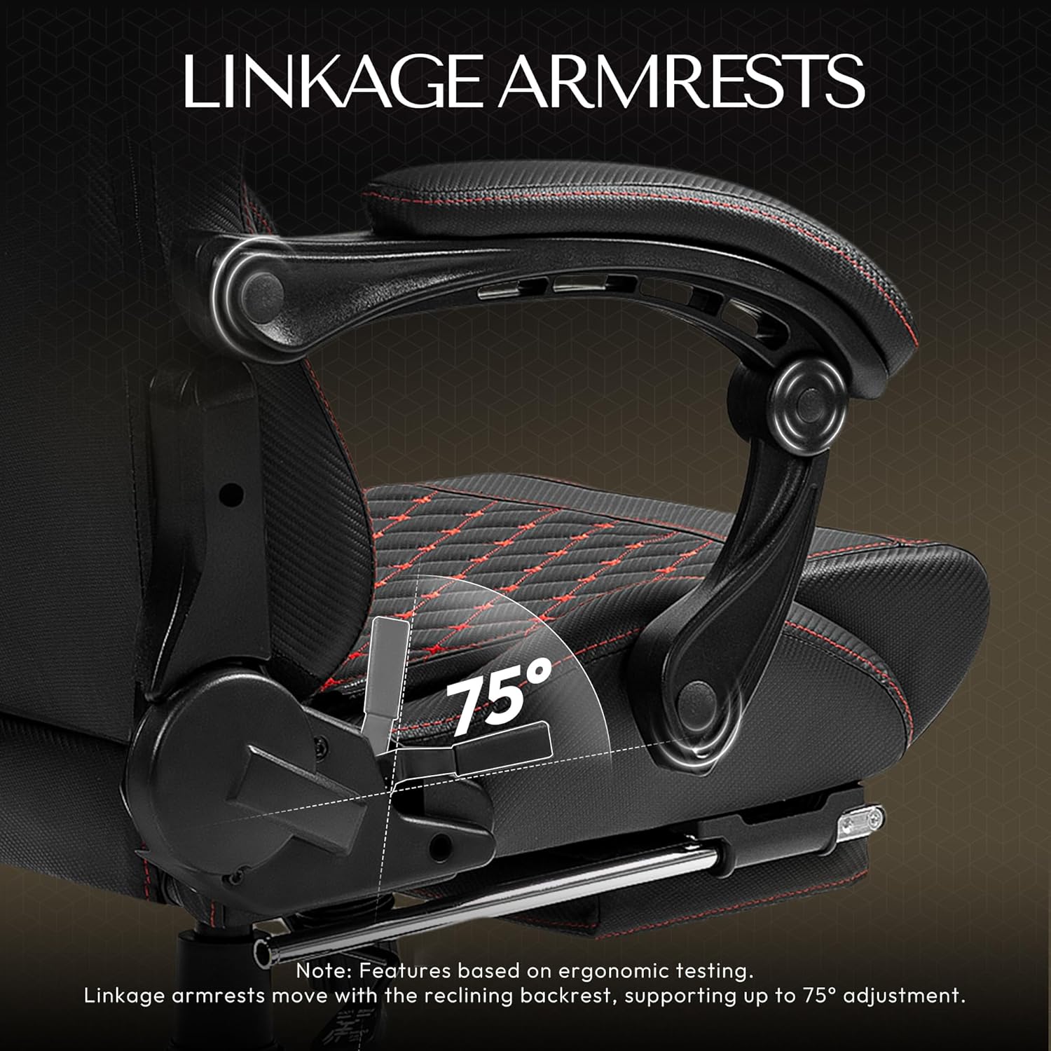 Dowinx Big & Tall Vintage Gaming Chair for Adults, 400 lb Capacity Heavy Duty Ergonomic Computer Chair with Massage Lumbar, Footrest & Easy Side Recline, Black