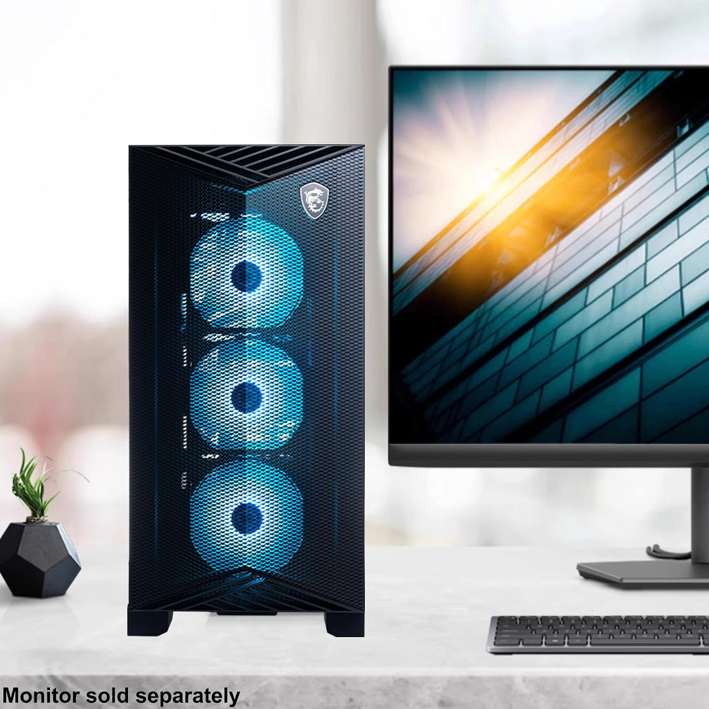 msi Aegis Z2 Gaming Desktop AMD 8-core Ryzen 7 7700 64GB DDR5 1TB SSD GeForce RTX 5070 DLSS4 (Up to 988 AI Tops) 750W 80+ Gold PSU ARGB Fan CPU Air Cooling Wi-Fi6E Win11 ICP Hub