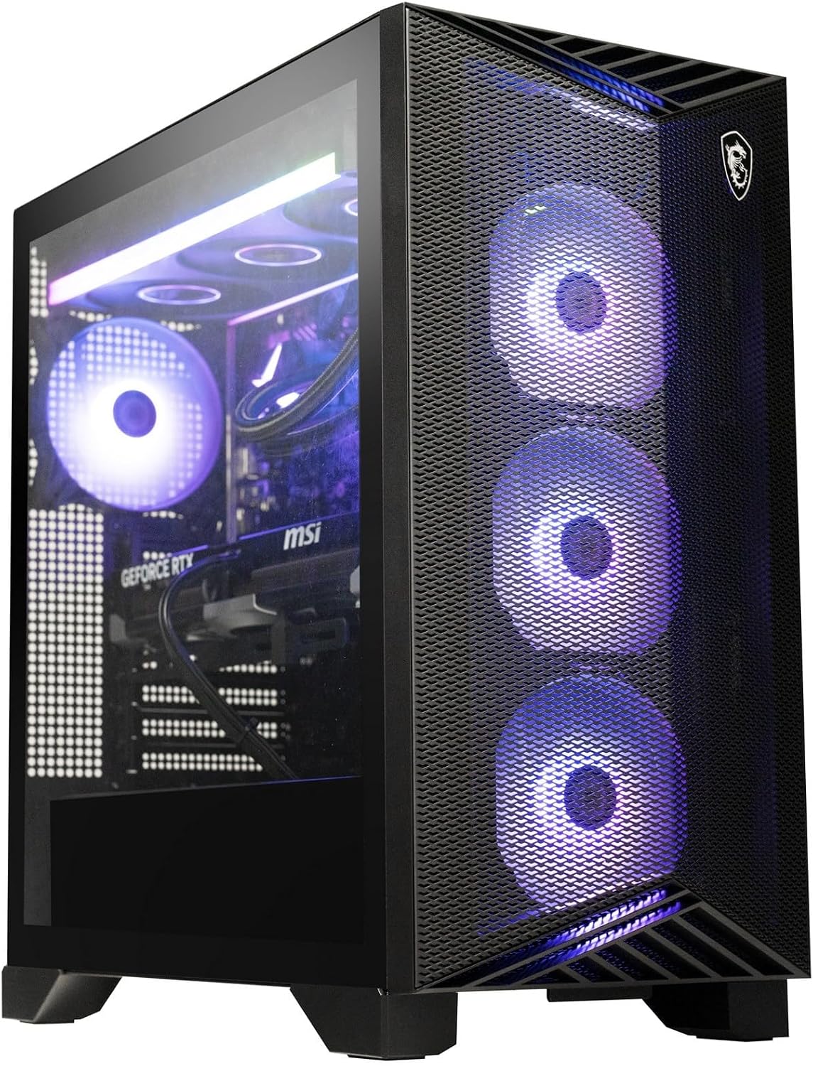[2025] MSI Aegis ZS2 C9NVP-1448US (AMD Ryzen 7 9700X, 32GB DDR5 RAM, 2X 4TB NVMe SSD, NVIDIA GeForce RTX 5070, Windows 11) Gaming Desktop PC