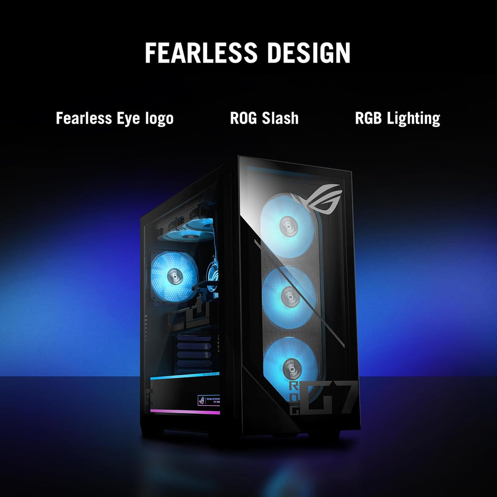 ASUS ROG G700 (2025) Gaming Desktop PC, Intel® Core™ Ultra 7 265F Processor, NVIDIA® GeForce RTX™ 5070, 1TB M.2 NVMe™ PCIe® 4 SSD, 16GB DDR5 RAM, Windows 11 Home, G700TF-DS774