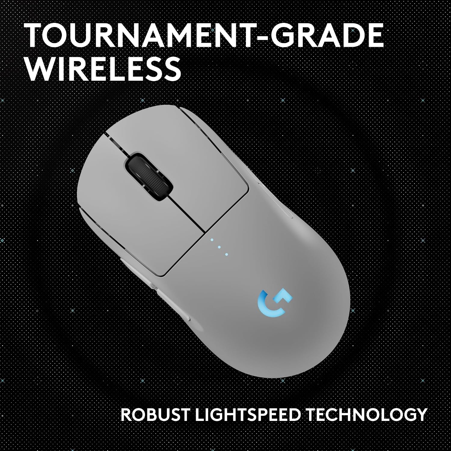 Logitech G PRO 2 Lightspeed Wireless Gaming Mouse, Right- or Left-Handed Mouse with up to 4 Customizable and Switchable Magnetic Side Buttons, 44K DPI Sensor, USB-C Charging, for PC/Mac - White