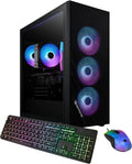 iBUYPOWER Scale Gaming PC Desktop Computer Intel Core i5 14400F CPU, NVIDIA GeForce RTX 4060 8GB GPU, 16GB DDR5 RGB 5200MHz RAM, 1TB NVMe SSD, Windows 11 Home, Gamer Keyboard and Mouse - SCI5N4601