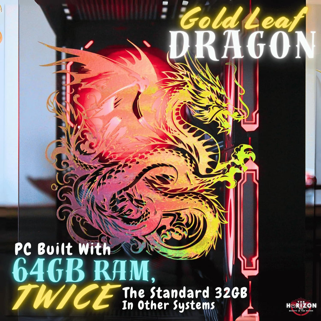 The Horizon Autherium Dragon RGB I9 RTX Gaming PC || 64GB RAM || 10TB High Speed Storage || Core I9 Upto 5.4Ghz || RTX 5070 OC || Windows 11 PRO || 360MM AIO || 2.4GB/s WiFi 6E, VR and Gaming Ready