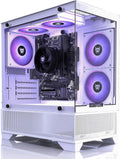 BEASTCOM Q3 Gaming PC Desktop Computer AMD Ryzen 5 5600GT, 4K Vega Graphics 12 Threads, 16GB RAM, 512GB M.2 NVMe, 500W 80PLUS PSU, WiFi, Gaming Office Console, Towers Prebuilt PC