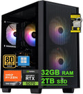 acer Nitro 60 Gaming Desktop Computer AMD Octa-core Ryzen 7 7700 (>i9-13900H) 32GB DDR5 2TB SSD GeForce RTX 5070 12GB GDDR7 DLSS4 (Up to 988 AI Tops) 850W 80+ Gold PSU Type-C Win11Pro ICP Hub