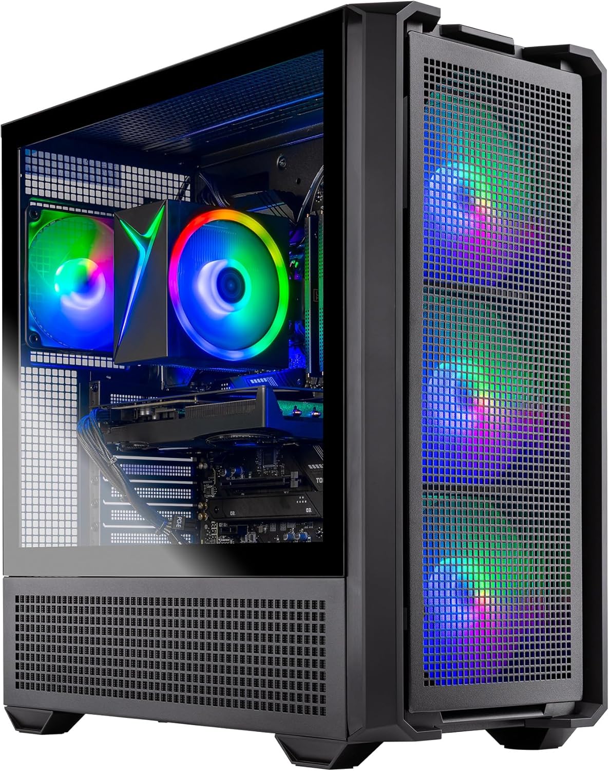 Skytech Gaming Edge Desktop PC, Ryzen 5 5500 3.6 GHz (4.2GHz), NVIDIA RTX 5060, 1TB NVMe SSD, 16GB DDR4 RAM 3200, 650W Gold PSU, Wi-Fi, Win 11