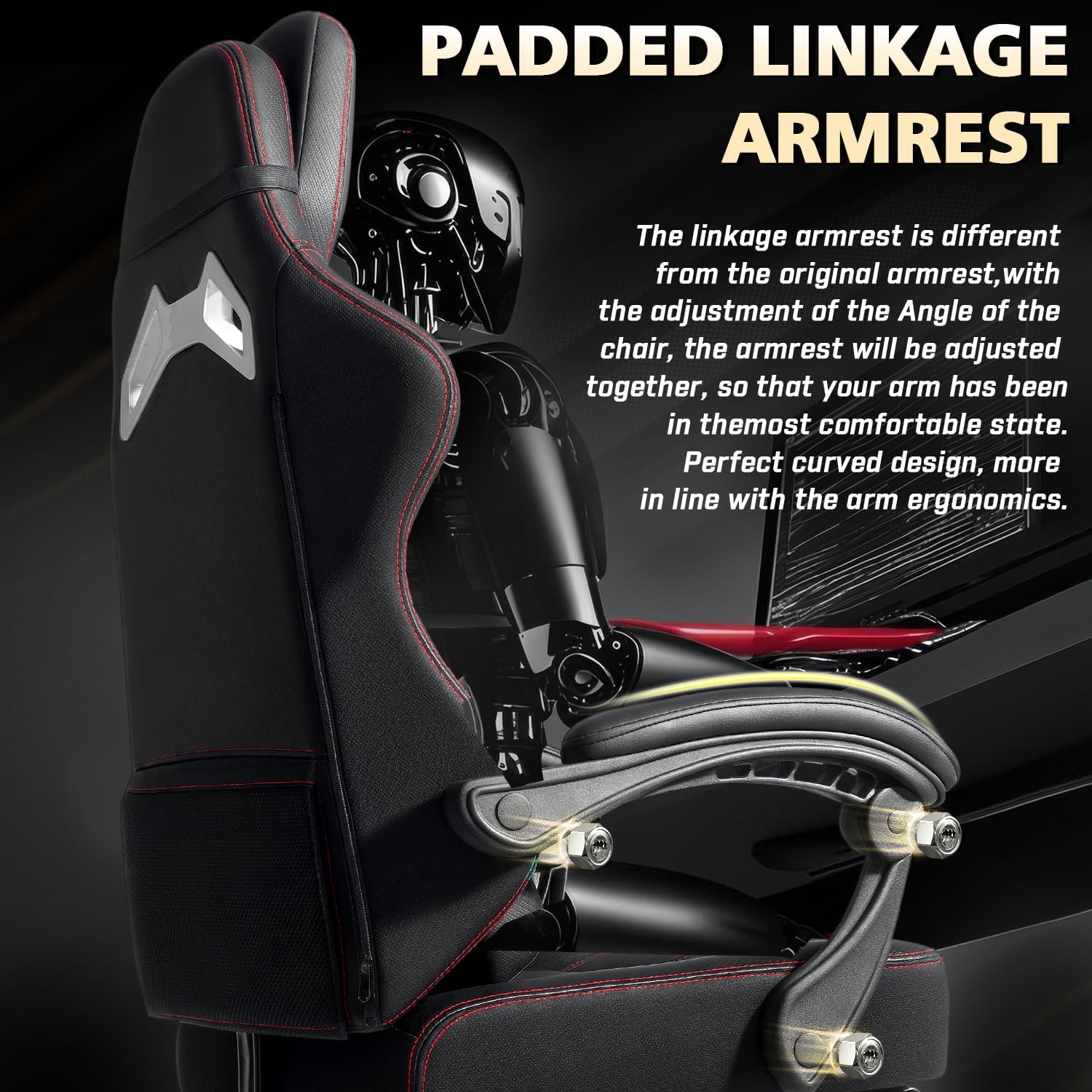 Big and Tall Gaming Chair with Massage and Pocket Spring Cushion,Gamer Chairs for Adults 400lb Weight Capacity, Video Game Chair with Headrest and Lumbar Support (Black)