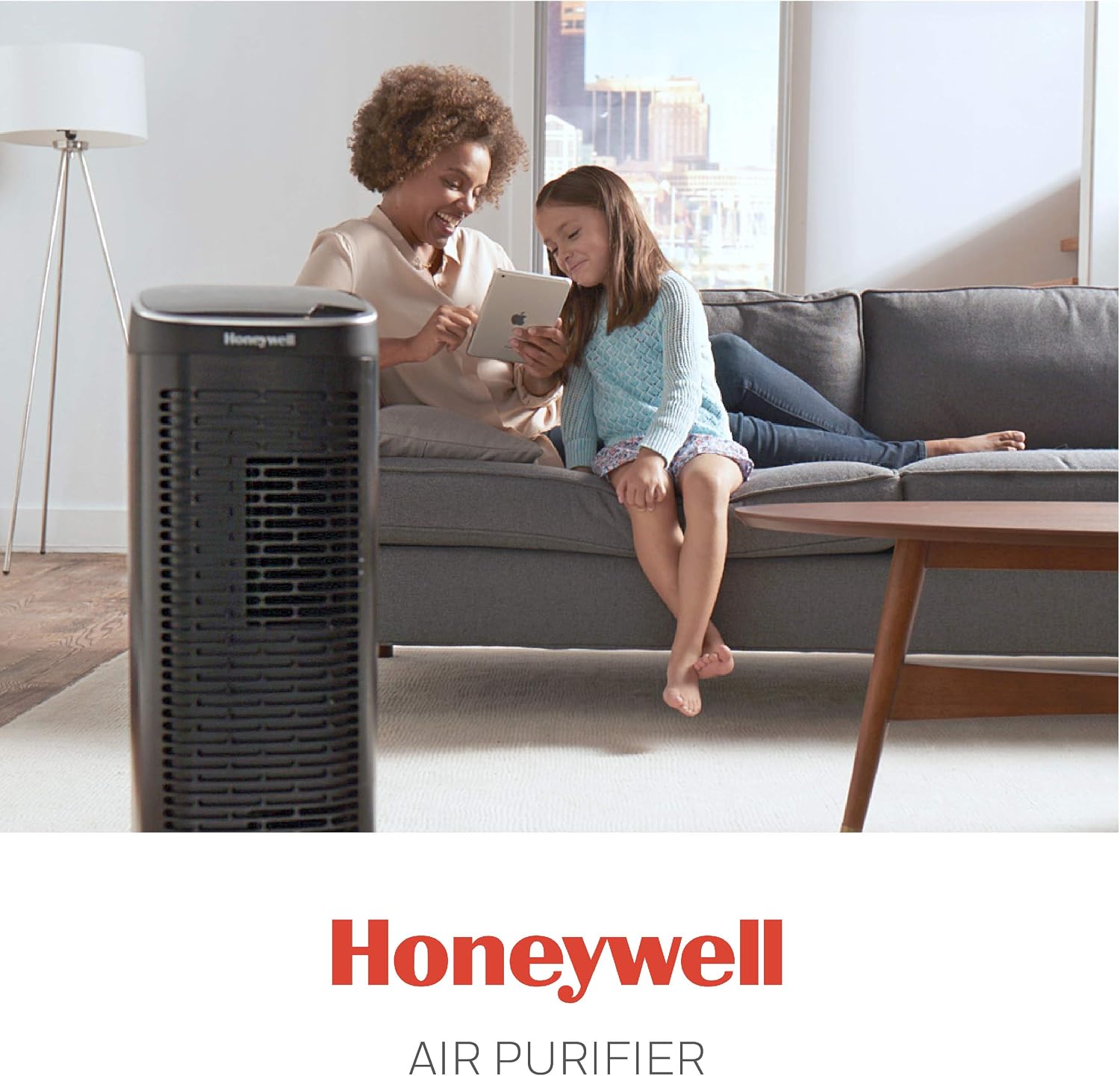 Honeywell Air Genius Air Purifier for Home, Large Rooms up to 1268Ft² with Permanent, Washable Filter, Reduces Dust, Pollen, Pet Dander, Odors, Smoke, Black, HFD360
