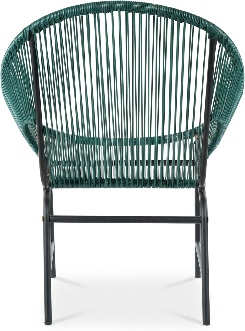 Christopher Knight Home Dessa 3 Piece Patio Furniture Set, Wicker Patio Loveseat Sofa and Accent Chair Set of 2, Metal Double Papasan Chair, Teal