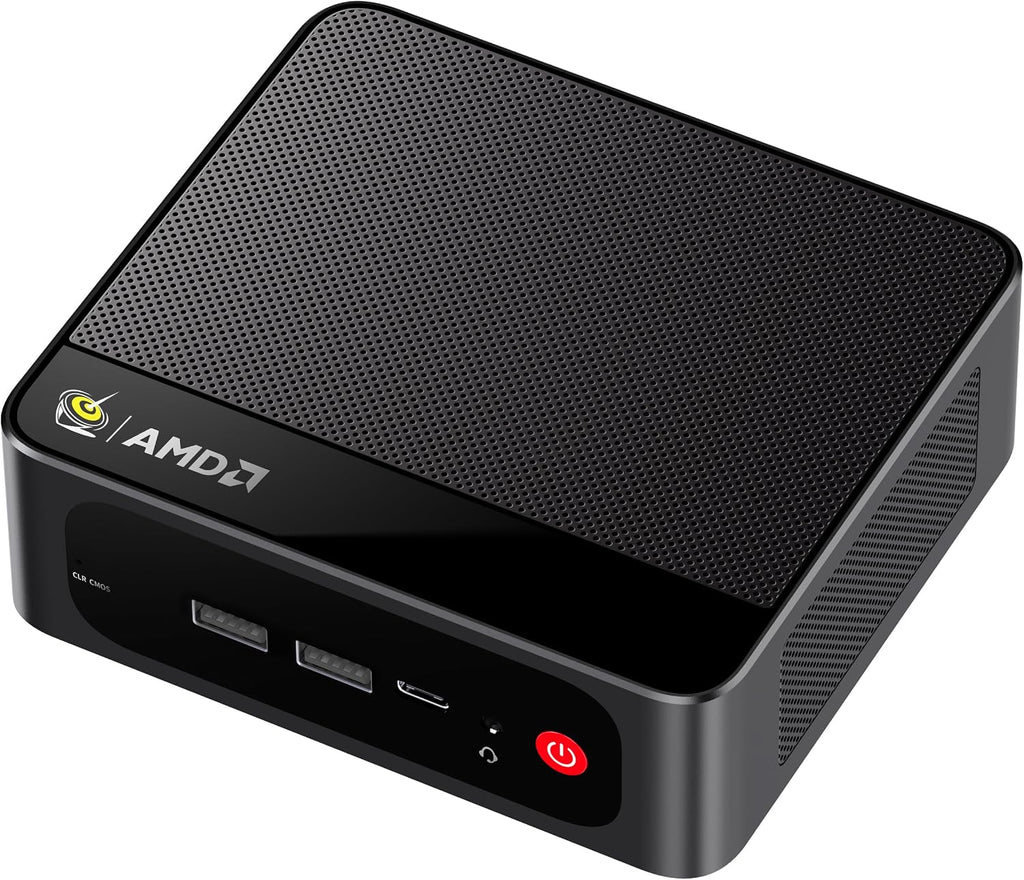 Beelink SER5 Max Mini PC, 7735HS AMD Ryzen R7 (8C/16T,Up to 4.75GHz) 24GB LPDDR5 1TB PCle4.0 SSD Mini Computer, Radeon 680M 12CU 2200MHz, 2.5G LAN/BT5.4/Wifi6,HDMI/DP/Type-c/4K Triple Display Micro PC