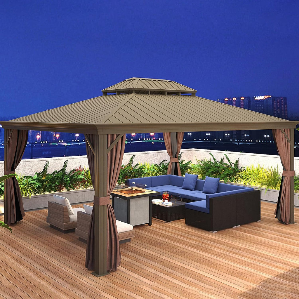 Outsunny 7-Piece Patio Furniture Sets Outdoor Wicker Conversation Sets All Weather PE Rattan Sectional Sofa Set with Cushions & Tempered Glass Desktop, Dark Blue