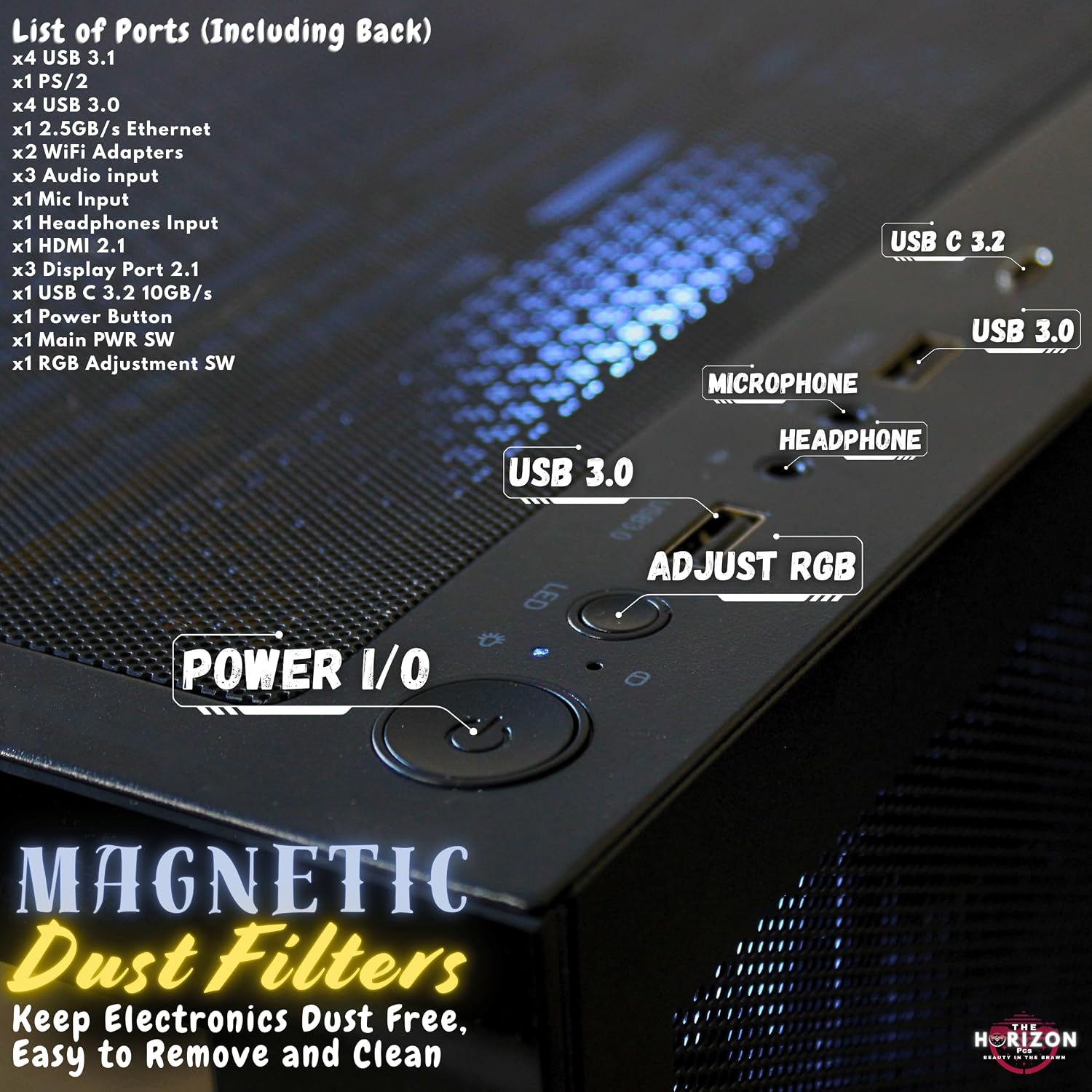 The Horizon Autherium Dragon RGB I9 RTX Gaming PC || 64GB RAM || 10TB High Speed Storage || Core I9 Upto 5.4Ghz || RTX 5070 OC || Windows 11 PRO || 360MM AIO || 2.4GB/s WiFi 6E, VR and Gaming Ready