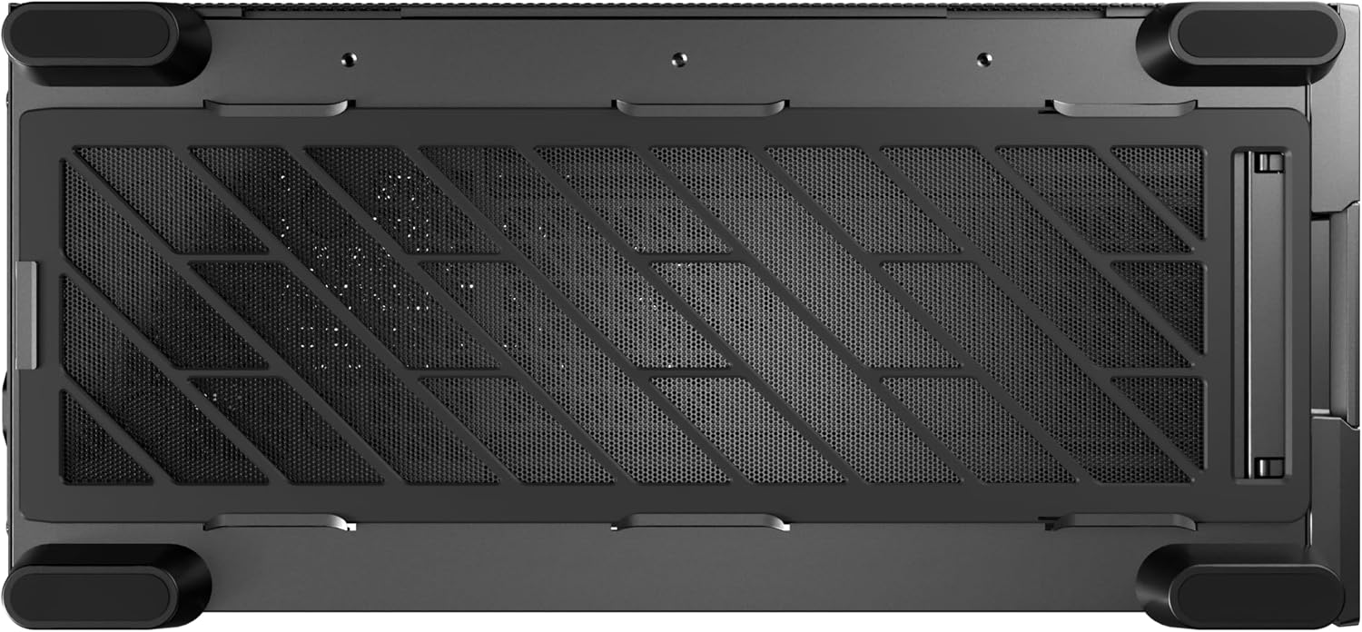 Antec Flux Pro, 6 x PWM Fans Included, High-Airflow Front Panel with Walnut Wood, iShift PSU 90° Mount, USB3.0 x 2, Type-C, 420mm Radiator Support, Temp. Display, Full-Tower E-ATX PC Case