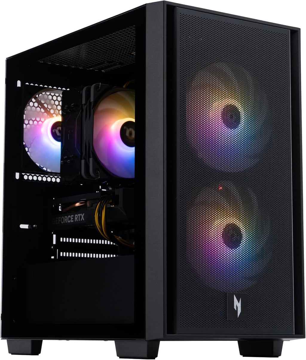 Acer Nitro 60 N60-181-UR26 Gaming Desktop | AMD Ryzen 9 7900 12 Core Processor | NVIDIA GeForce RTX 5070 Ti Graphics (1406 AI TOPS) | 32GB DDR5 | 2TB PCIe 4.0 SSD | Wi-Fi 6 802.11ax | Gigabit Ethernet