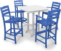 POLYWOOD® La Casa Café Bar Set, Pacific Blue/White