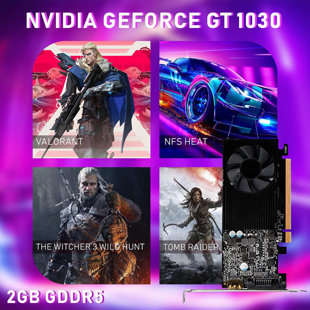 Dell Gaming PC Desktop PC 5060 (SFF) with GeForce GT1030 2GB DDR5 Graphics | Hexa Core i5 8th Gen Up to 4.1Ghz | 32GB DDR4 RAM 512GB SSD Storage | 4K Support | Windows 11 Pro -64 bit (Renewed)
