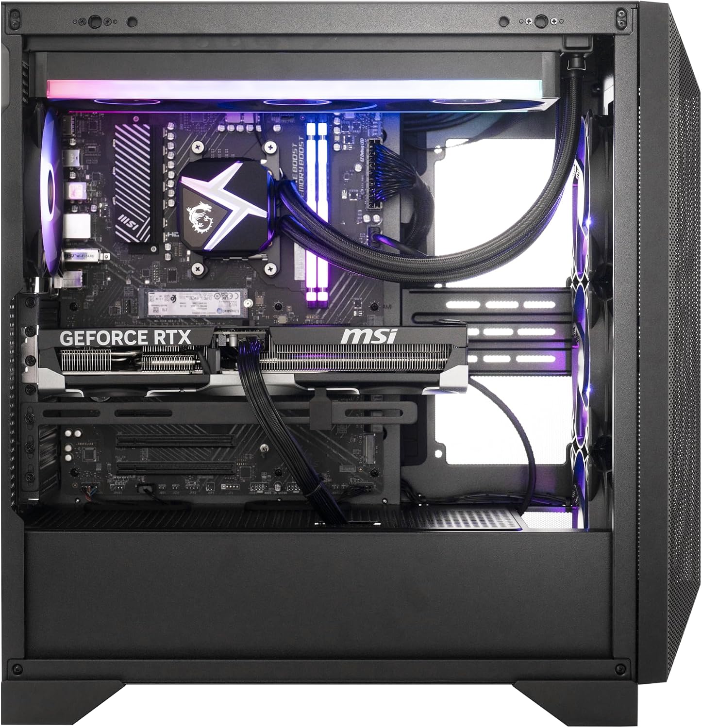 msi Aegis ZS2 Gaming Desktop: AMD Ryzen R9-7900X, GeForce RTX 4070 Super, 32GB DDR5, 2TB M.2 NVMe, Liquid Cooling, 80+ Gold PSU, WiFi 6E, Keyboard & Mouse, DIY Friendly, Windows 11 Home: B7NUE-853US