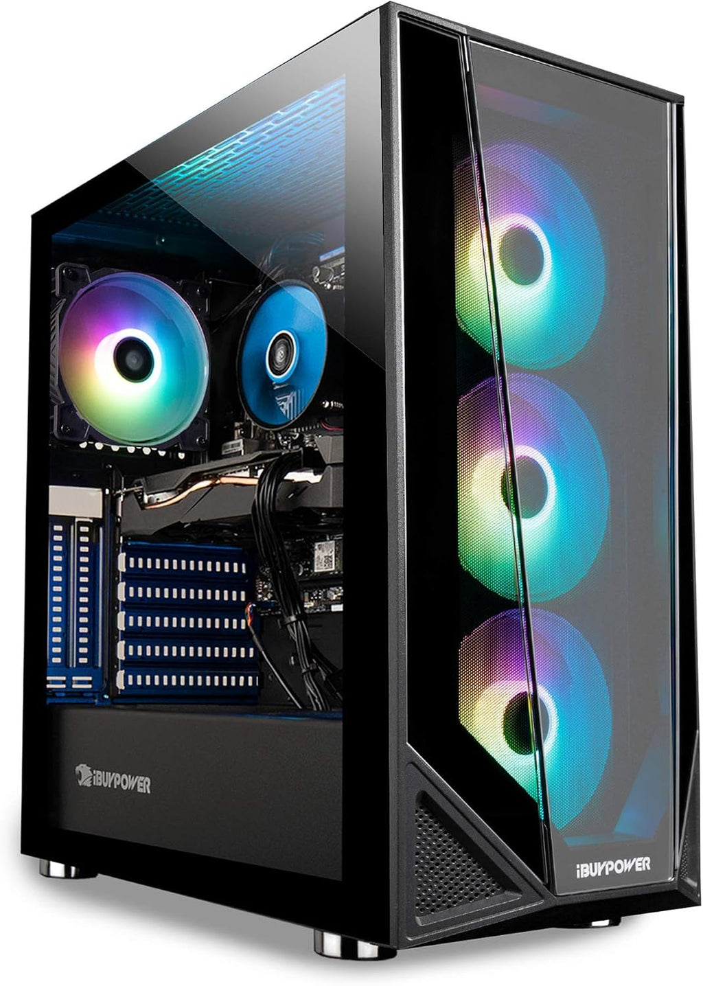 iBUYPOWER Pro Gaming PC Computer Desktop Trace 4 MR 176A (Ryzen 5 3600 3.6GHz, AMD RX 550 2GB, 8GB DDR4, 240GB SSD, WiFi Ready, Windows 10 Home)
