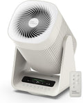 COWAY Air Purifier for Home Bedroom, 2-in-1 with Fan, Particulate Filter for Smoke, Allergies, Dander, Odor, Air Quality Monitor, Auto Mode, Remote Control, Timer, 3-Year Warranty, Aim, Marshmallow