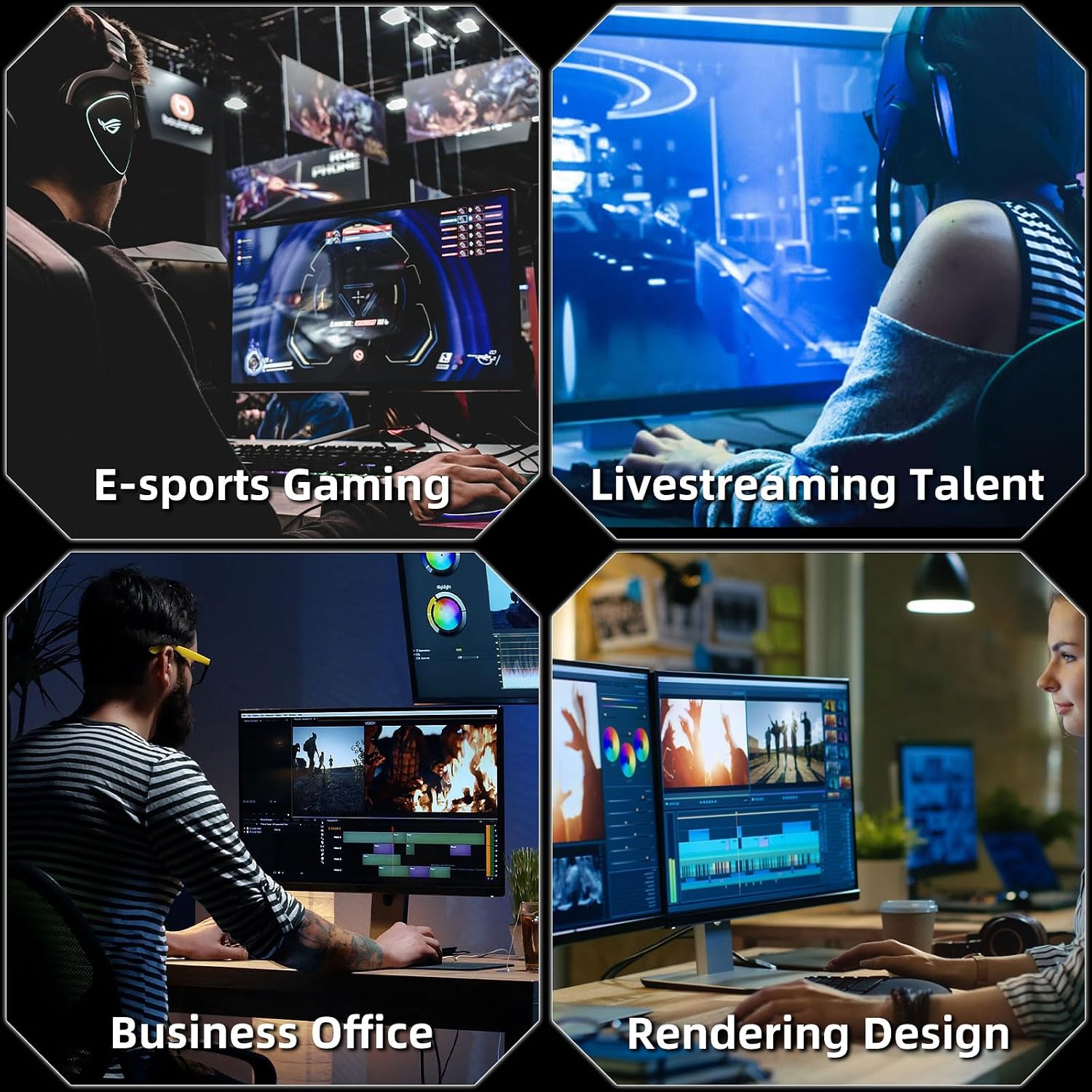 ZER-LON Gaming PC Desktop, Prebuilt Gaming Computer with Intel Core I7 up to 3.9 GHz, GTX 1050Ti 4G, 16G RAM, 512GB NVME SSD, ARGB Cooling Fan,Supply WiFi Support