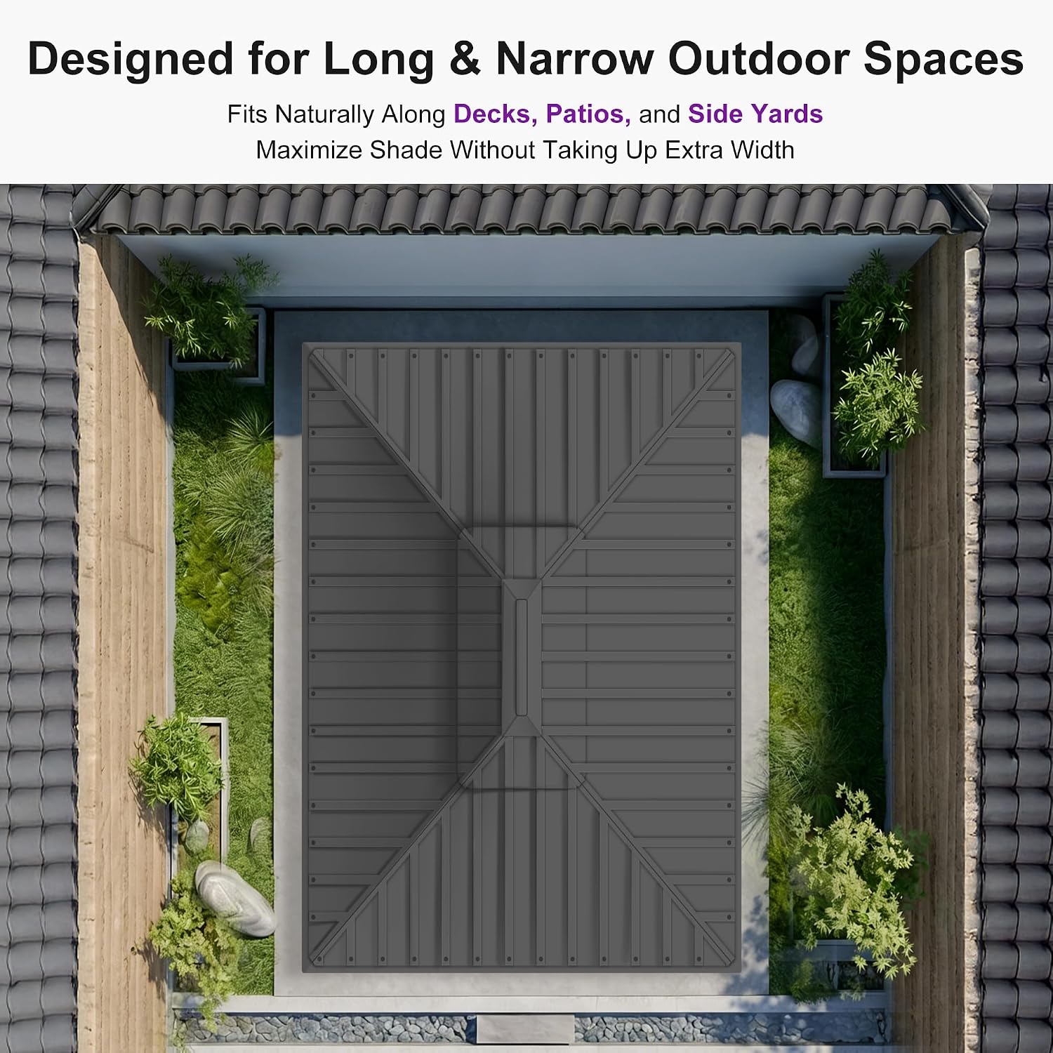 PURPLE LEAF 10' X 16' Permanent Hardtop Gazebo Aluminum Frame with Galvanized Steel Double Vented Roof Includes Removable Netting and Curtains with Hooks for Garden Patio Lawns Grey
